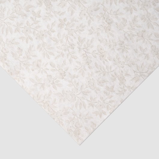 Fijn Bord Goud Bloemen Weefsel Papier (Detail)