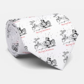 Fijn cadeau voor prettige kerstcadeau stropdas (Opgerold)
