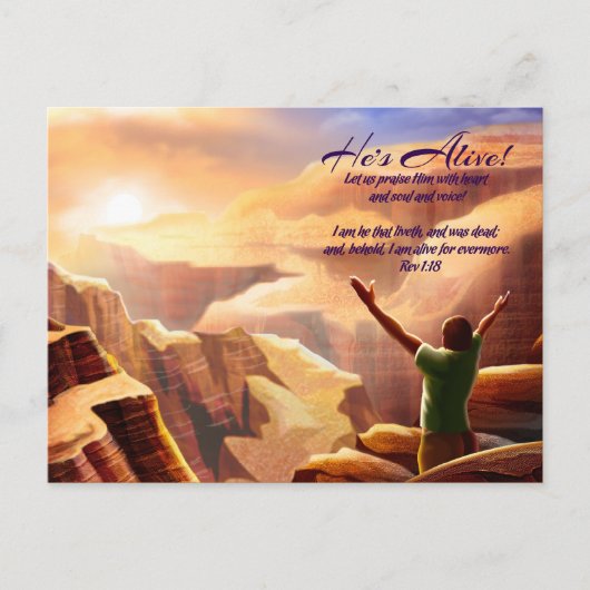 Fijn. Christelijke Religieuze Aangepaste Pasen Feestdagenkaart (Voorkant)