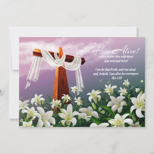 Fijn. Christelijke Religieuze Pasen Kaarten (Voorkant)