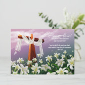 Fijn. Christelijke Religieuze Pasen Kaarten (Staand voorkant)