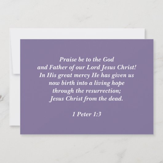 Fijn. Christelijke Religieuze Pasen Kaarten (Achterkant)