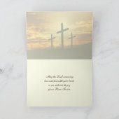 Fijn! Christus is gerezen, paaskruis Feestdagen Kaart (Binnen)