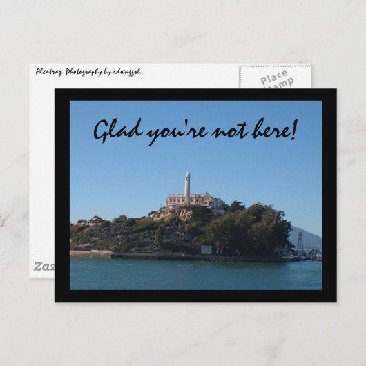 Fijn dat je er niet bent! briefkaart (Voorkant / Achterkant)