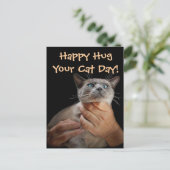 Fijn dat je je kat laat zien. briefkaart (Staand voorkant)