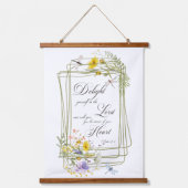 Fijn dat u in het lijst van de Lord wildflower ben Hangend Wandkleed (Voorkant)