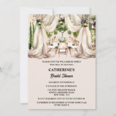 Fijn dineren al fresco wijnmakerij tafel gordijnen kaart (Voorkant)