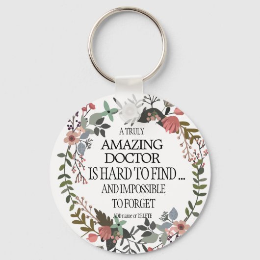 Fijn dokter bedankt dat je je cadeautje geeft sleutelhanger (Voorkant)