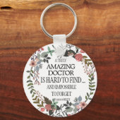 Fijn dokter bedankt dat je je cadeautje geeft sleutelhanger (Voorkant)
