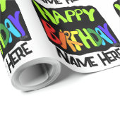 Fijn en vrolijk verjaardagspapier cadeaupapier (Rol Hoek)