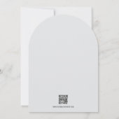 Fijn gebladerte | Sage Green Arch Wedding Uitnodig Kaart (Achterkant)