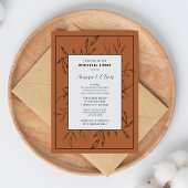 Fijn gebladerte | terracotta | repetitiediner kaart