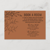 Fijn gebladerte | terracotta | Trouwhotels Informatiekaartje (Voorkant)