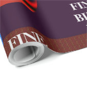 FIJN GEBOORTE DAG_Gift_RED_GRAY_BLUE_BLACK Cadeaupapier (Rol Hoek)