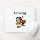 Fijn gele en blauwe woordkunst muismat (Met muis)