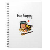 Fijn gele en blauwe woordkunst notitieboek (Voorkant)