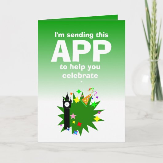 Fijn Gelukkig Nieuwjaar Kaart (Voorkant)