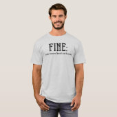 Fijn gevoel van onveiligheid Neurotisch Emotioneel T-shirt (Voorkant volledig)