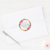 Fijn goud Glitter Roos Soy Candle Labels (Envelop)