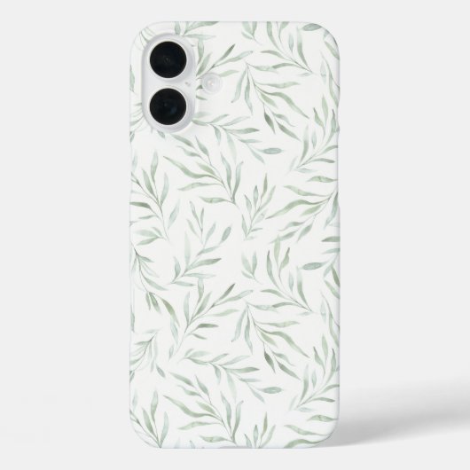 Fijn groen gebladerte grijs groen Case-Mate iPhone case (Achterkant)