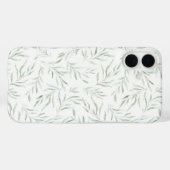 Fijn groen gebladerte grijs groen Case-Mate iPhone case (Achterkant (horizontaal))