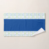 Fijn groen patroon met blauw bad handdoek (Handdoek)