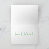 Fijn! Hij is Risen. Feestdagen Kaart (Binnen)