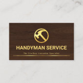 Fijn houtnerf Master Carpentry Visitekaartje (Voorkant)