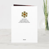 FIJN IN RODE, Happy kerstwensen Feestdagen Kaart (Achterkant)