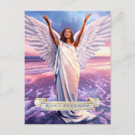 Fijn! Jezus is Risen. Religieus paasBriefkaart Feestdagenkaart