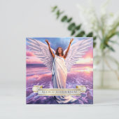 Fijn! Jezus is Risen. Religieuze paasKaarten Feestdagenkaart (Staand voorkant)