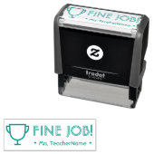 "FIJN JOB!" Rubberstempel voor toewijzing Zelfinktende Stempel (In situ)