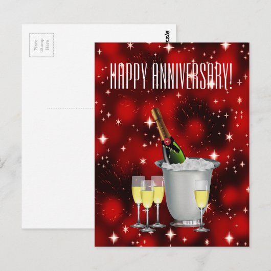 Fijn Jubileum! ~ Briefkaart (Voorkant / Achterkant)