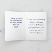 Fijn Jubileum, elegante witte Calla Lily Kaart (Binnen)