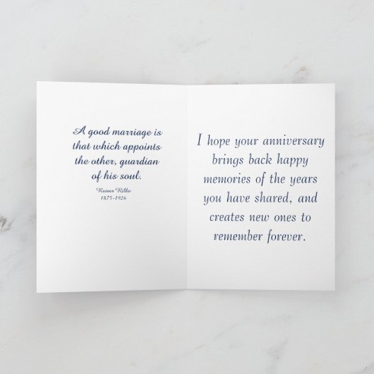 Fijn Jubileum, elegante witte Calla Lily Kaart (Binnen)