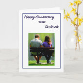 Fijn Jubileum met mijn zielsverwant Kaart (Gele Bloem)