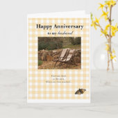 Fijn Jubileum, mijn man Kaart (Gele Bloem)