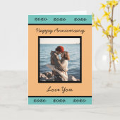 Fijn Jubileum om je fotokaart toe te voegen Kaart (Gele Bloem)