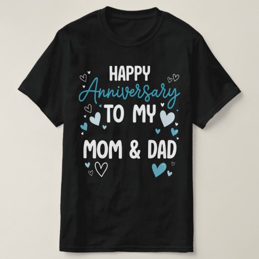 Fijn Jubileum voor mama en papa T-shirt (Design voorkant)