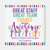 Fijn kerstfeest bedankt je cadeau magneet (Voorkant)