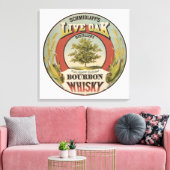 Fijn koper gedistilleerde Bourbon whisky. Canvas Afdruk (Insitu (Woonkamer))