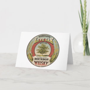 Fijn koper gedistilleerde Bourbon whisky. Kaart