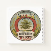 Fijn koper gedistilleerde Bourbon whisky. Notitieboek (Achterkant)