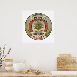 Fijn koper gedistilleerde Bourbon whisky. Poster