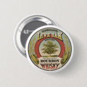 Fijn koper gedistilleerde Bourbon whisky. Ronde Button 5,7 Cm (Voorkant /achterkant)