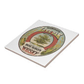 Fijn koper gedistilleerde Bourbon whisky. Tegeltje (Zijkant)