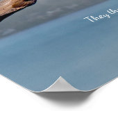 Fijn Kunst Blank met vleugels als adelaars Poster (Hoek)