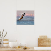 Fijn Kunst Blank met vleugels als adelaars Poster (Keuken)