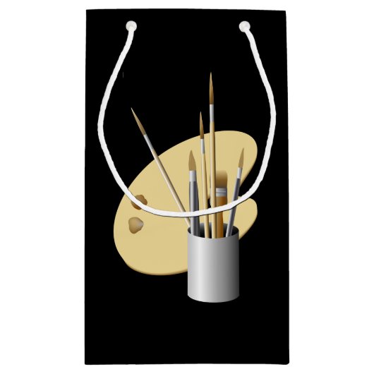 Fijn Kunstpalet en penselen op maat Klein Cadeauzakje (Achterkant)