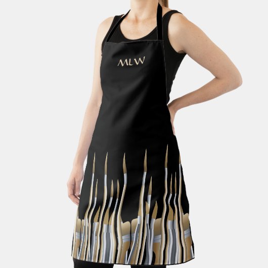 Fijn Kunstpalet en penselen op maat Schort (Insitu)